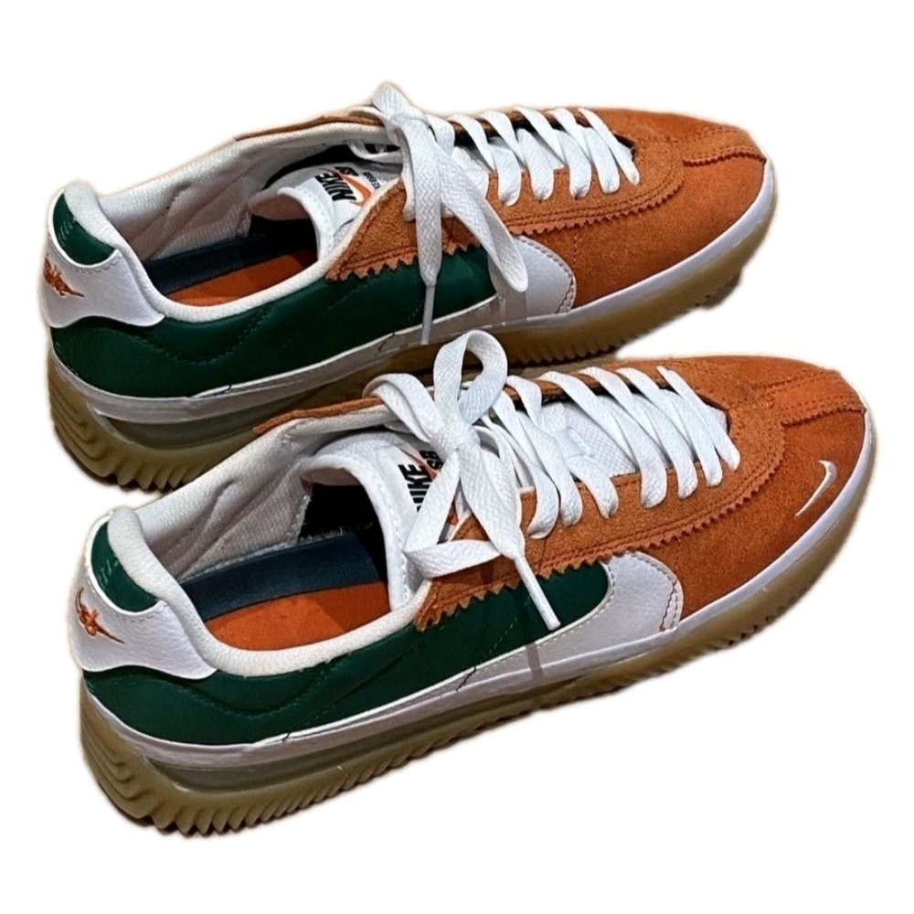 Nike BRSB Skate Shoes Orange Green Gum Sole Men’s Size 11.5 US DH9227-800 - Picture 2 of 7